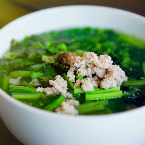 CANH CẢI THỊT BẰM
