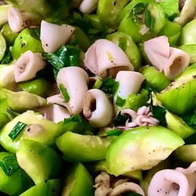 MỰC XÀO MƯỚP