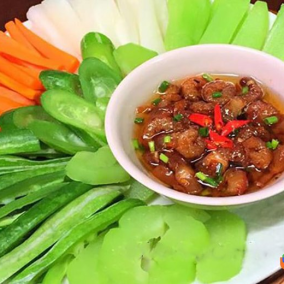 RAU LUỘC KHO QUẸT