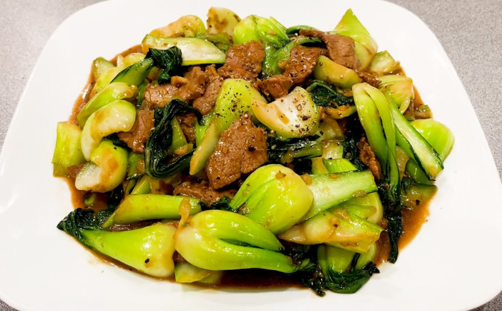 BÒ XÀO CẢI THÌA
