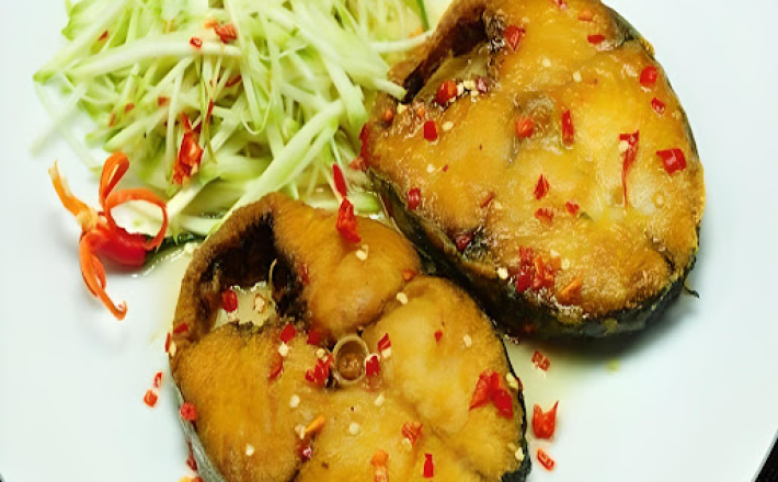 CÁ BÓP CHIÊN MẮM XOÀI/SỐT CÀ