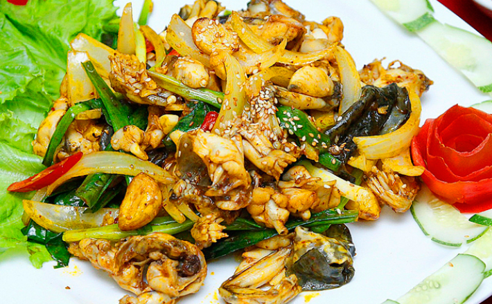 ẾCH XÀO LĂN/ SẢ ỚT 